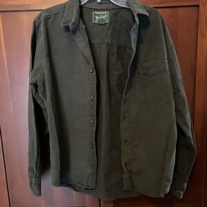 VTG Woolrich Men's Green cotton short
